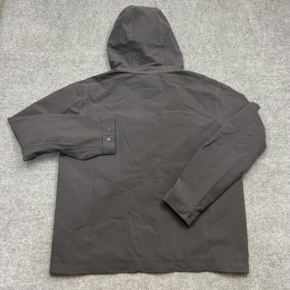 Patagonia Jacket Mens Large Black Utility AKT Hooded Water Resistant Outdoor - Picture 5 of 11